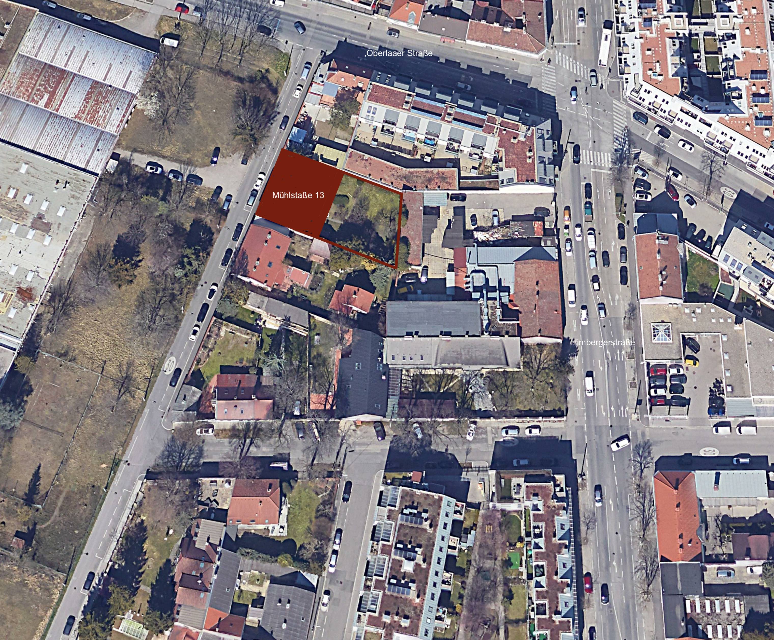 Lageplan &ndash; M&uuml;hlstra&szlig;e 13, 1100 Wien